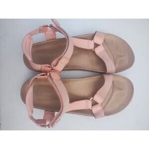 Cat & Jack Girls Shaelyn Footbed Sandals Pink SIZE 5
